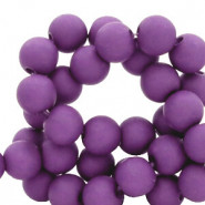 Acryl Perlen rund 4mm matt Imperial purple